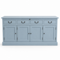 Sideboard - Lorient - Solid Pine - 176 x 50 x 90 cm - Light blue