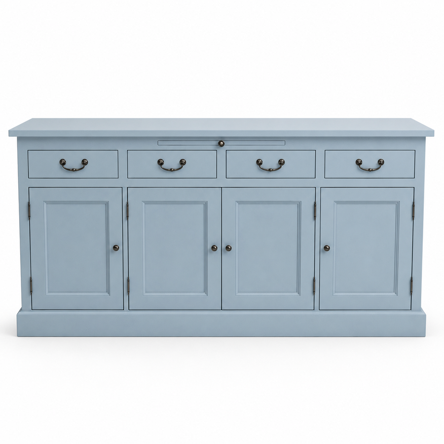 Sideboard - Lorient - Solid Pine - 176 x 50 x 90 cm - Light blue