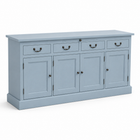 Sideboard - Lorient - Solid Pine - 176 x 50 x 90 cm - Light blue