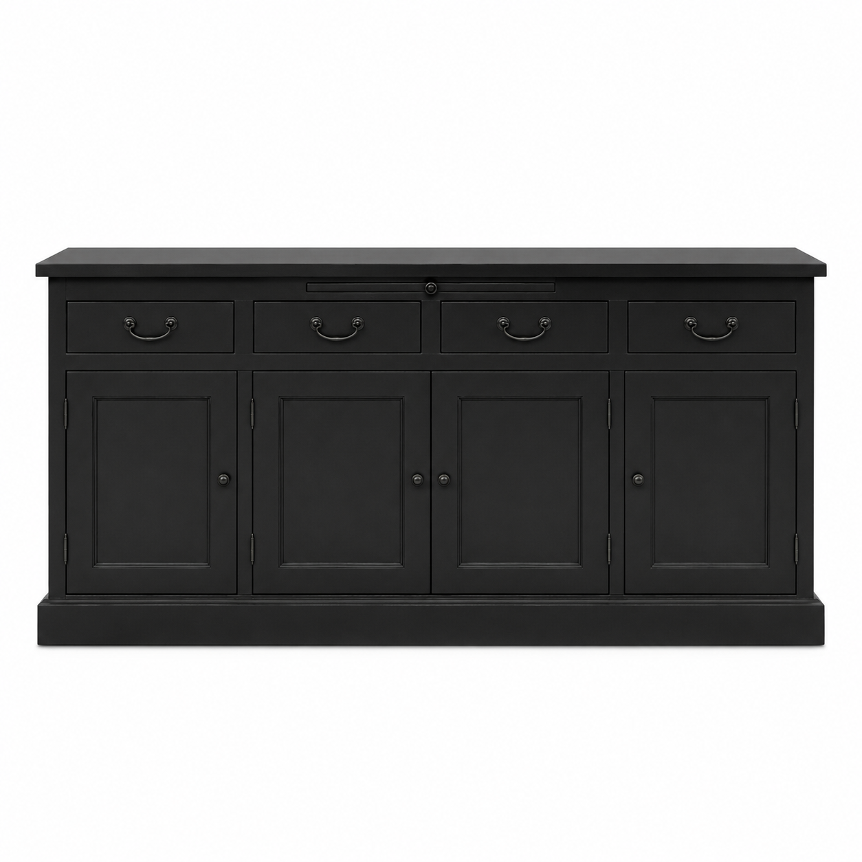 Sideboard - Lorient - Solid Pine - 176 x 50 x 90 cm - Black