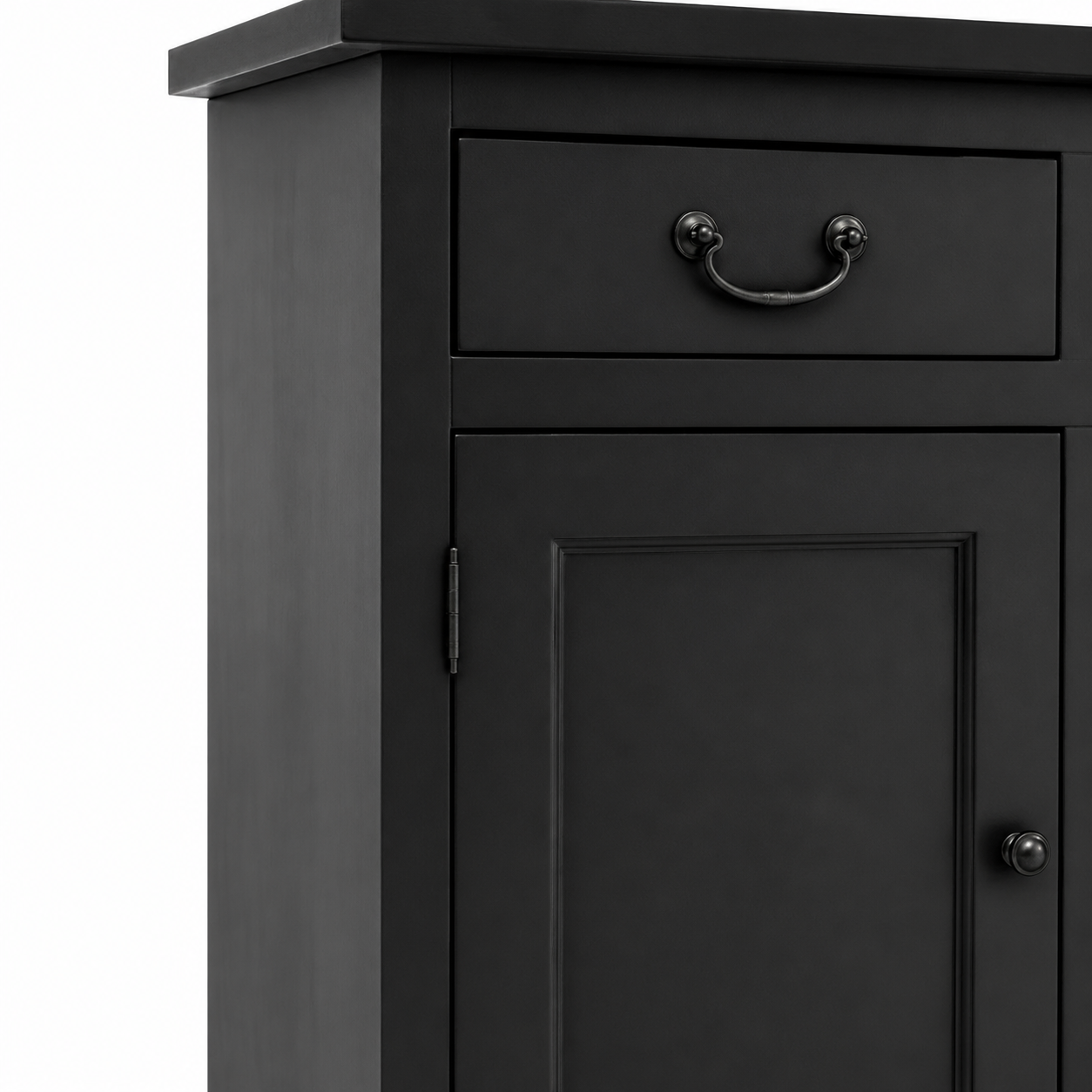 Sideboard - Lorient - Solid Pine - 176 x 50 x 90 cm - Black