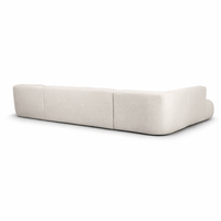 Lunara U - Shape Bouclé Sectional - Creme - Marcottestyle Shop