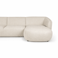 Lunara U - Shape Bouclé Sectional - Creme - Marcottestyle Shop