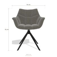 Dining Chair Alfie 6627, dimensions 66 x 62 x 85 cm