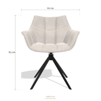 Dining Chair Alfie 6627, dimensions 66 x 62 x 85 cm