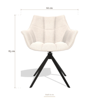 Dining Chair Alfie 6627, dimensions 66 x 62 x 85 cm
