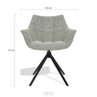 Dining Chair Alfie 6627, dimensions 66 x 62 x 85 cm