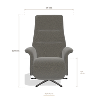 Recliner Atlas 6685, dimensions 76 x 84 x 120 cm