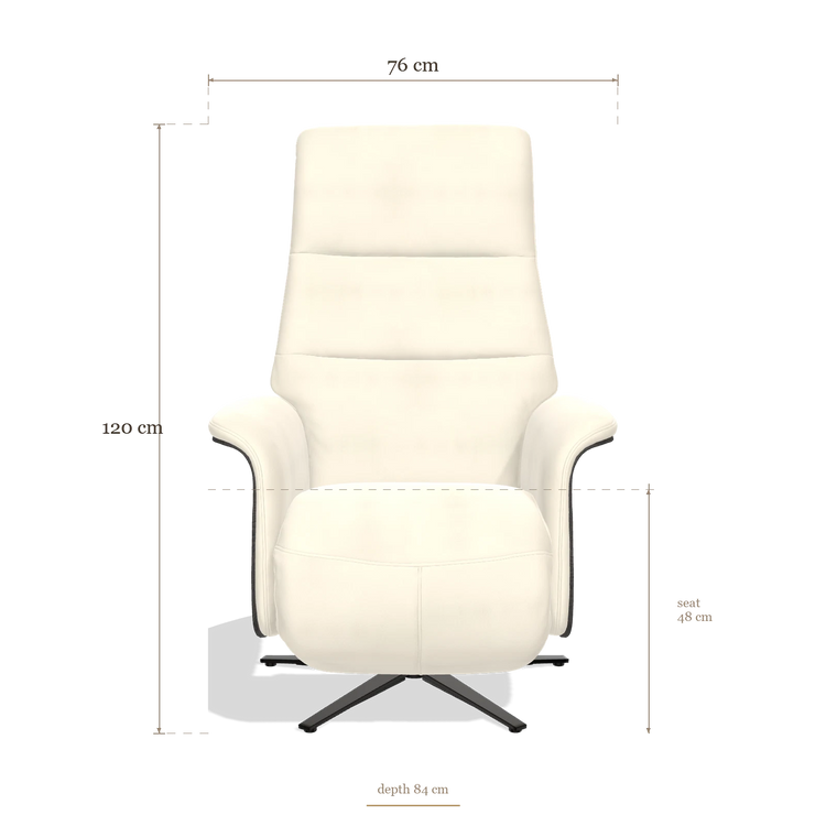 Recliner Atlas 6685, dimensions 76 x 84 x 120 cm