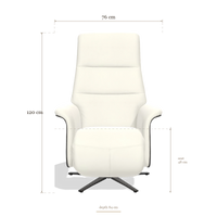Recliner Atlas 6685, dimensions 76 x 84 x 120 cm