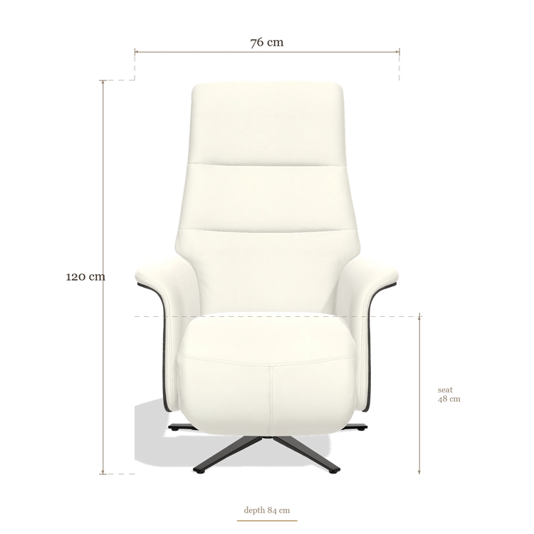 Recliner Atlas 6685, dimensions 76 x 84 x 120 cm