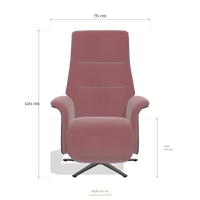 Recliner Atlas 6685, dimensions 76 x 84 x 120 cm