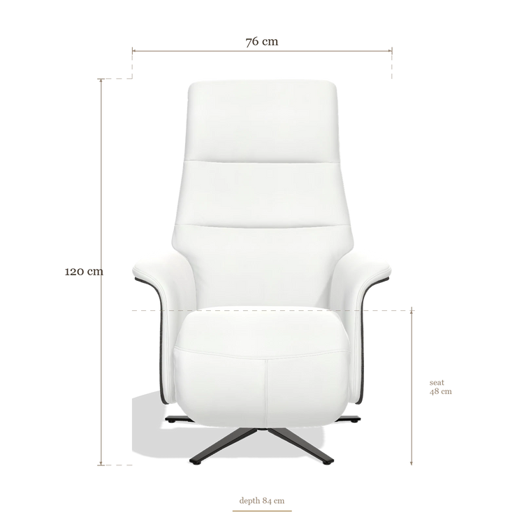 Recliner Atlas 6685, dimensions 76 x 84 x 120 cm
