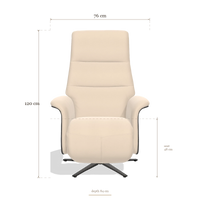 Recliner Atlas 6685, dimensions 76 x 84 x 120 cm