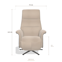 Recliner Atlas 6685, dimensions 76 x 84 x 120 cm