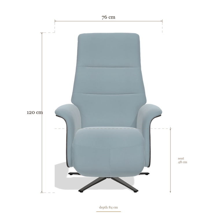 Recliner Atlas 6685, dimensions 76 x 84 x 120 cm