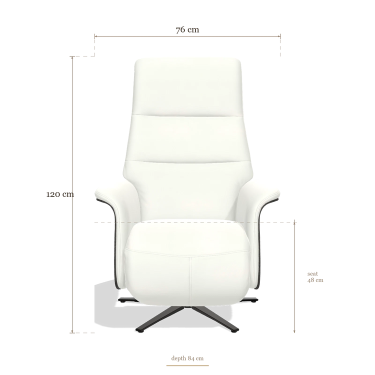 Recliner Atlas 6685, dimensions 76 x 84 x 120 cm