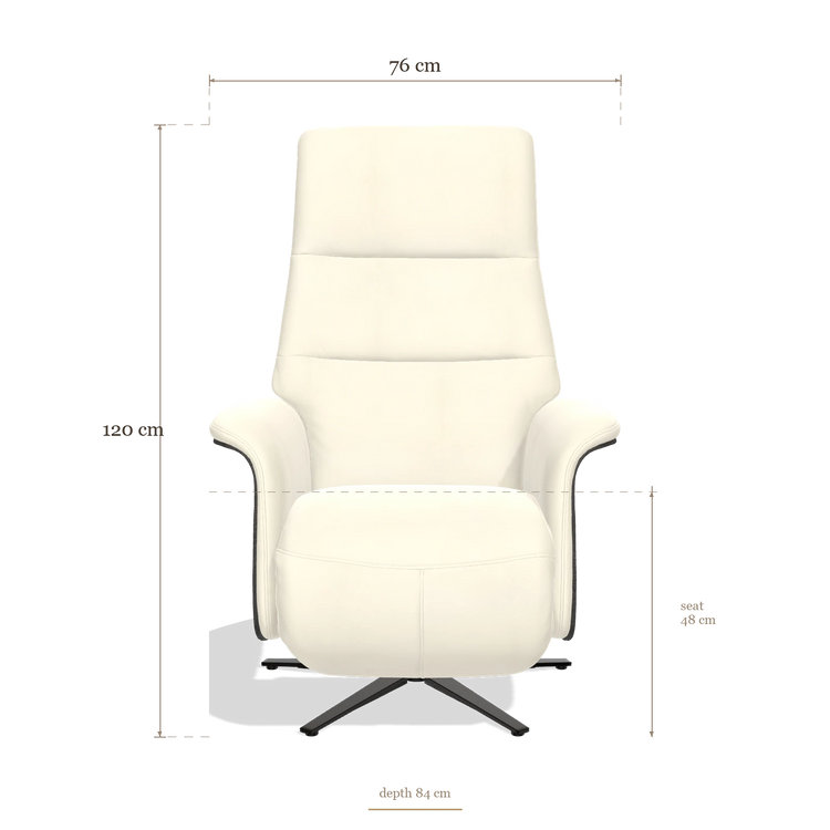 Recliner Atlas 6685, dimensions 76 x 84 x 120 cm