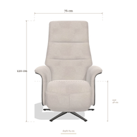 Recliner Atlas 6685, dimensions 76 x 84 x 120 cm
