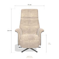 Recliner Atlas 6685, dimensions 76 x 84 x 120 cm