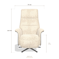 Recliner Atlas 6685, dimensions 76 x 84 x 120 cm