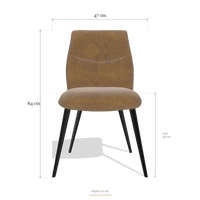 Esszimmerstuhl ohne Armlehnen Bari 6405, Maße 47 x 64 x 84 cm