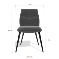 Esszimmerstuhl ohne Armlehnen Bari 6405, Maße 47 x 64 x 84 cm