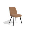 Esszimmerstuhl ohne Armlehnen Bari - Leder B501