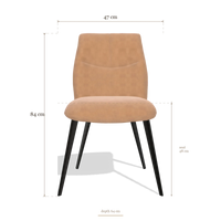 Esszimmerstuhl ohne Armlehnen Bari 6405, Maße 47 x 64 x 84 cm