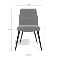 Esszimmerstuhl ohne Armlehnen Bari 6405, Maße 47 x 64 x 84 cm