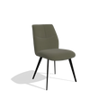 Silla de comedor sin reposabrazos Bari - Piel B962