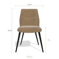 Esszimmerstuhl ohne Armlehnen Bari 6405, Maße 47 x 64 x 84 cm