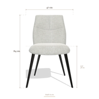 Armless Dining Chair Bari 6405, dimensions 47 x 64 x 84 cm