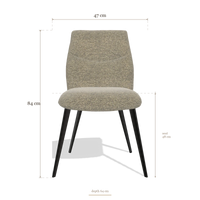 Armless Dining Chair Bari 6405, dimensions 47 x 64 x 84 cm