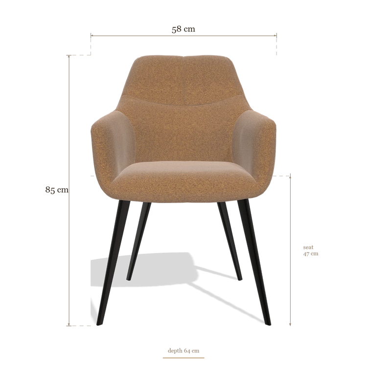 Dining Chair Bari 6405, dimensions 58 x 64 x 85 cm