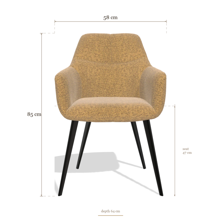 Dining Chair Bari 6405, dimensions 58 x 64 x 85 cm