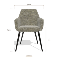 Chaise de salle à manger Bari 6405, dimensions 58 x 64 x 85 cm