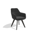 Chaise de salle à manger avec accoudoirs Basil - Cuir A804