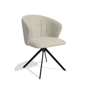 Chaise de salle à manger Bolzano - Cuir A822 - Pied pivotant