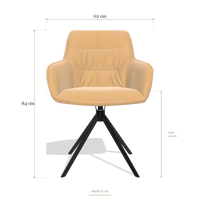 Dining Chair Como 6450, dimensions 62 x 61 x 84 cm