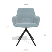 Dining Chair Como 6450, dimensions 62 x 61 x 84 cm