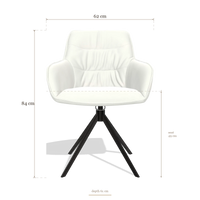 Dining Chair Como 6450, dimensions 62 x 61 x 84 cm