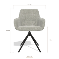Dining Chair Como 6450, dimensions 62 x 61 x 84 cm