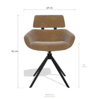 Dining Chair Cyril 6609, dimensions 58 x 59 x 83 cm