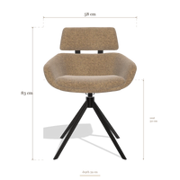 Dining Chair Cyril 6609, dimensions 58 x 59 x 83 cm