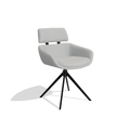 Dining Chair Cyril - Leather B904 - Swivel Legs
