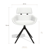 Dining Chair Cyril 6609, dimensions 58 x 59 x 83 cm