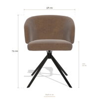 Dining Chair Elise 6612, dimensions 58 x 61 x 79 cm