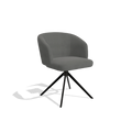 Dining Chair Elise - Leather B400 - Swivel Legs