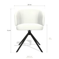 Silla de comedor Elise 6612, medidas 58 x 61 x 79 cm